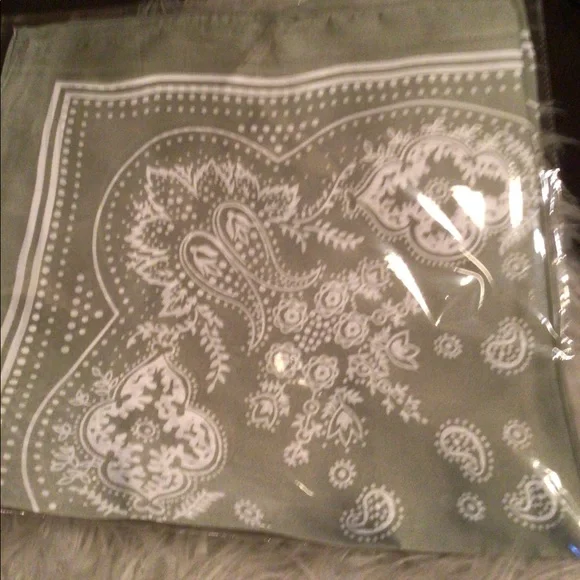 1 left! Olive and Pique sage silky scarf - Picture 2 of 6